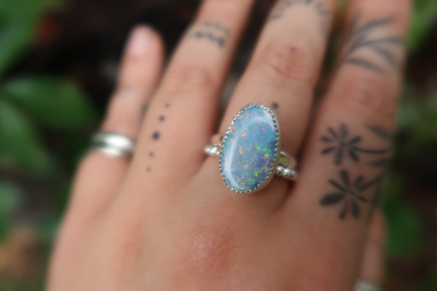 Huge opal ring size 8