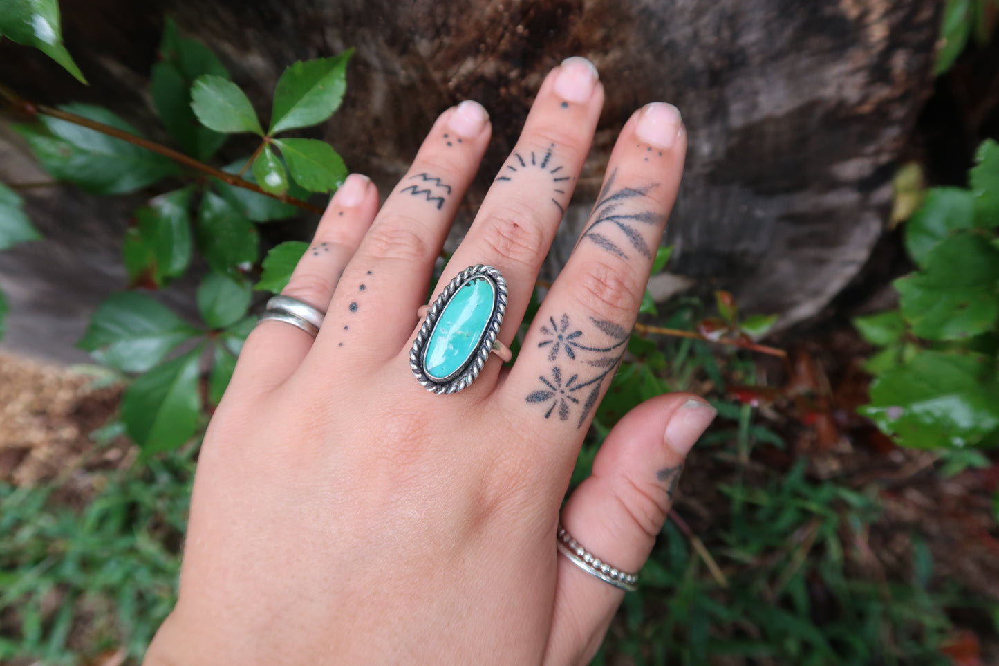 Twisted turquoise size 9