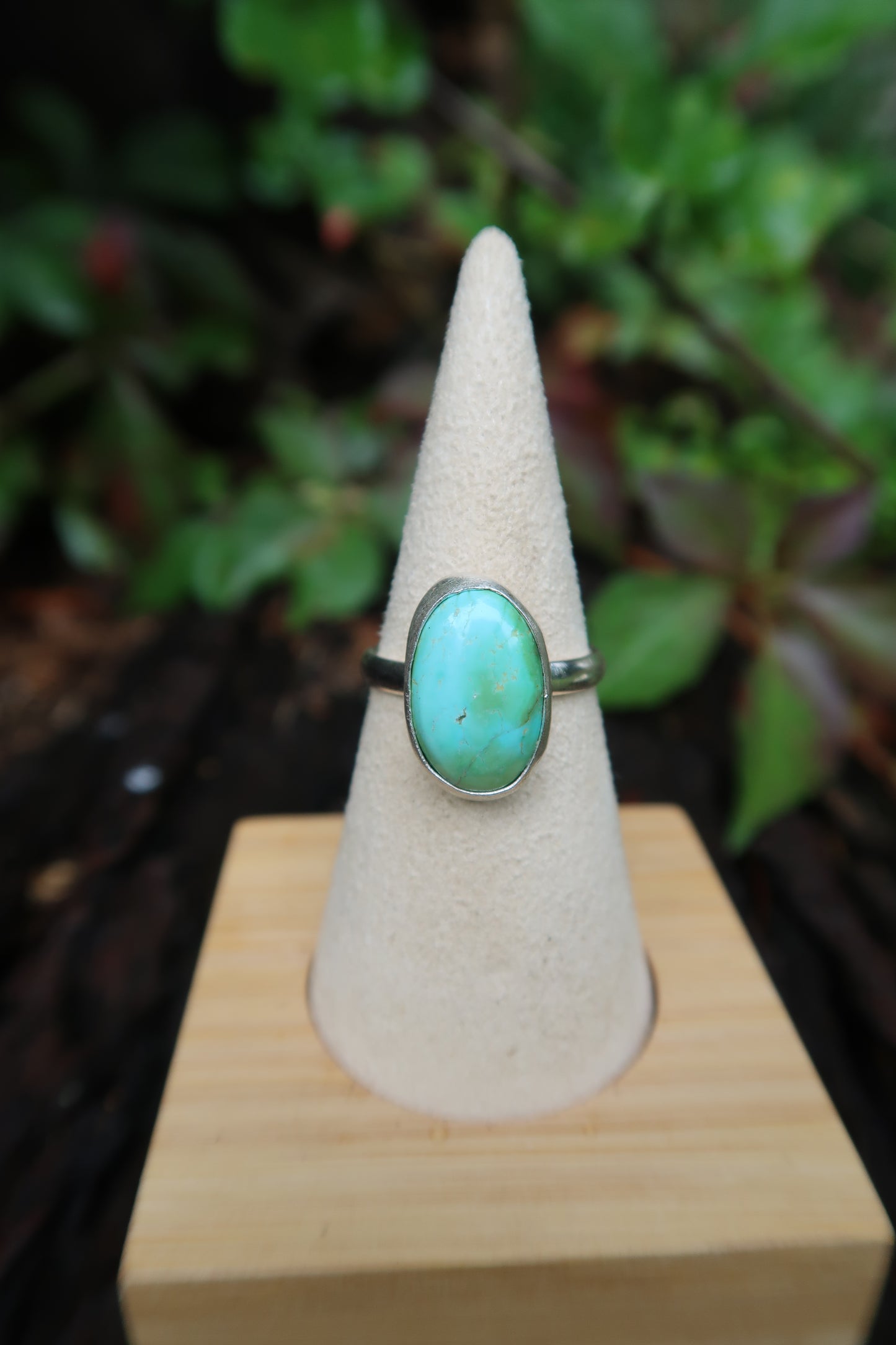 Blue green ombré ring size 7