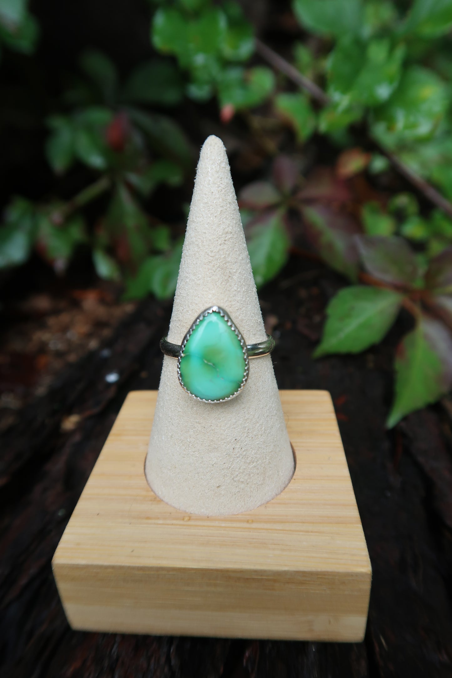 Turquoise teardrop size 9.5