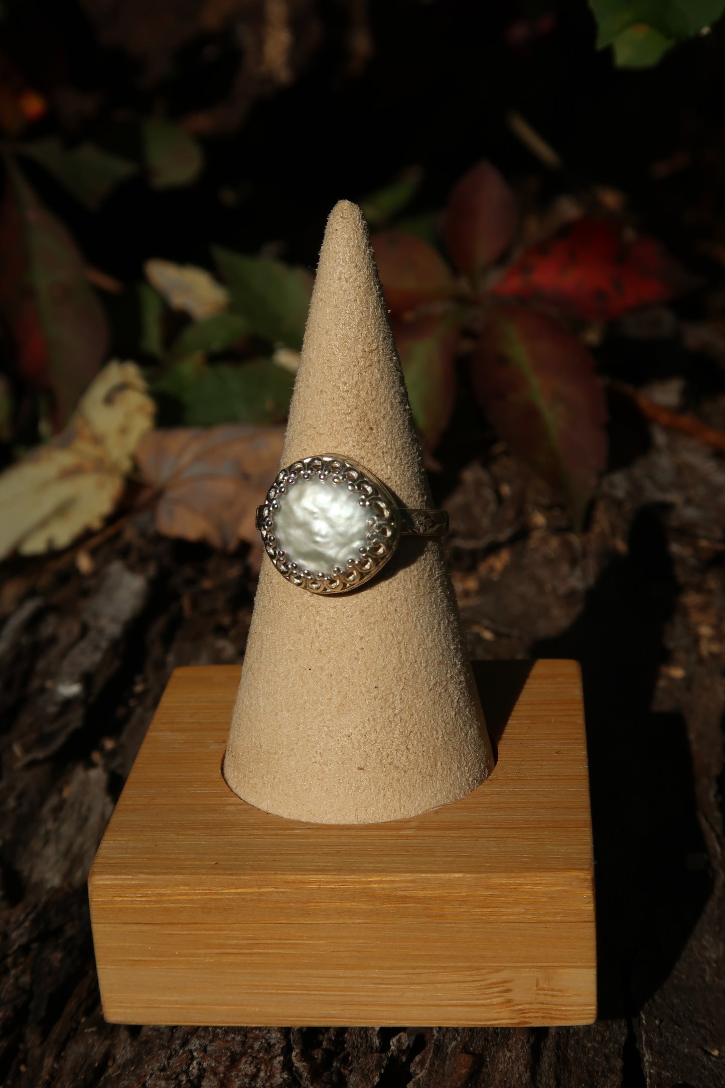 Freshwater pearl ring size 9
