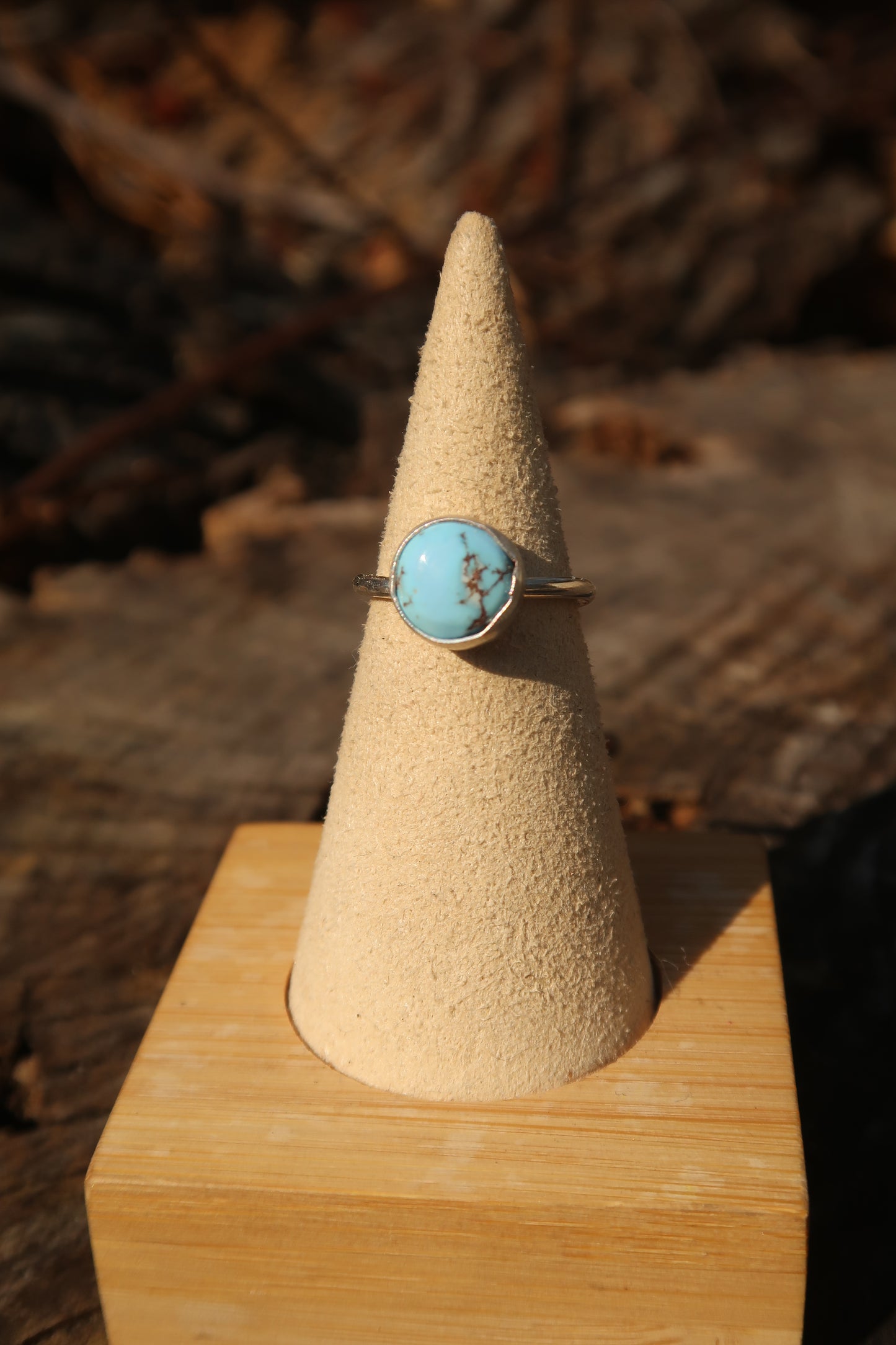 Golden hills mini turquoise ring size 5