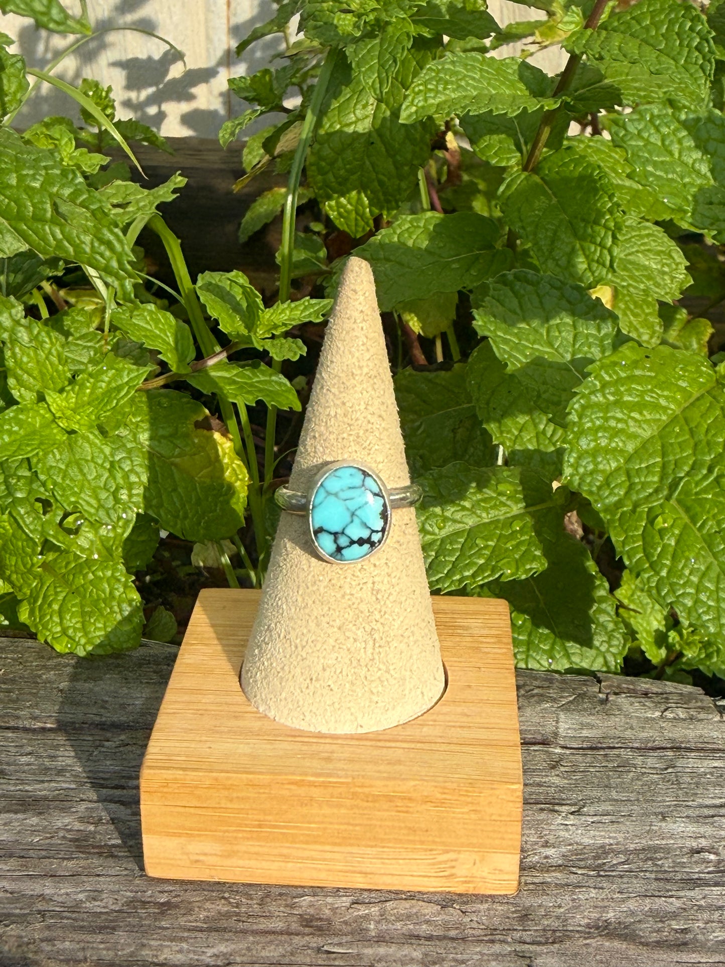 Egyptian turquoise ring size 7.5