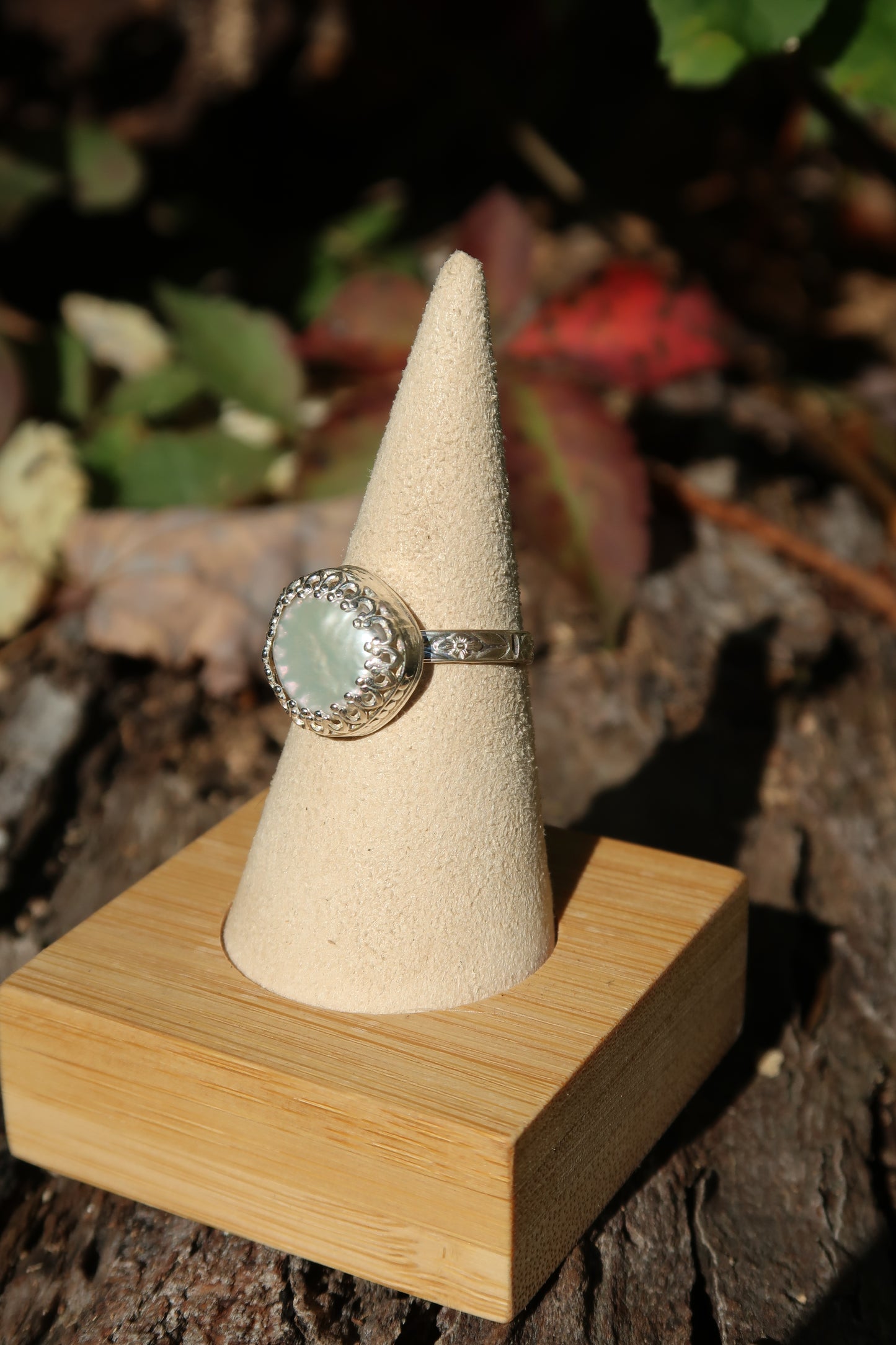 Freshwater pearl ring size 9