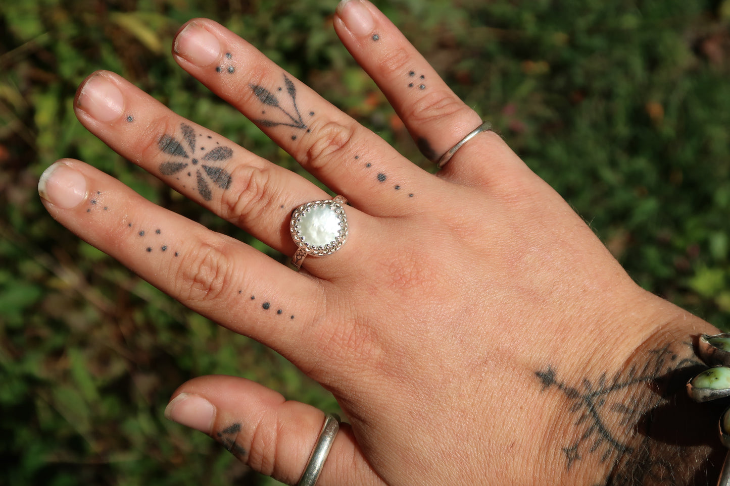 Freshwater pearl ring size 9