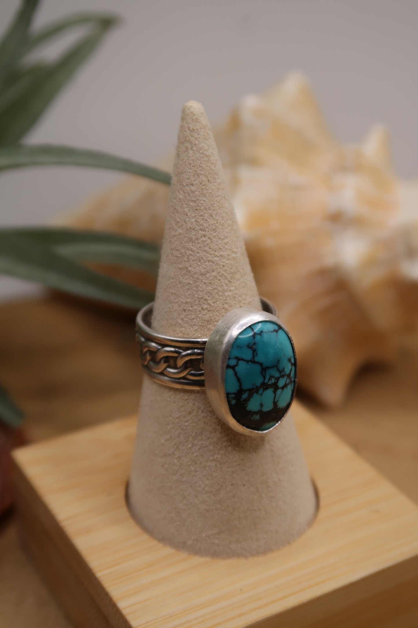 Turquoise on chain band size 9