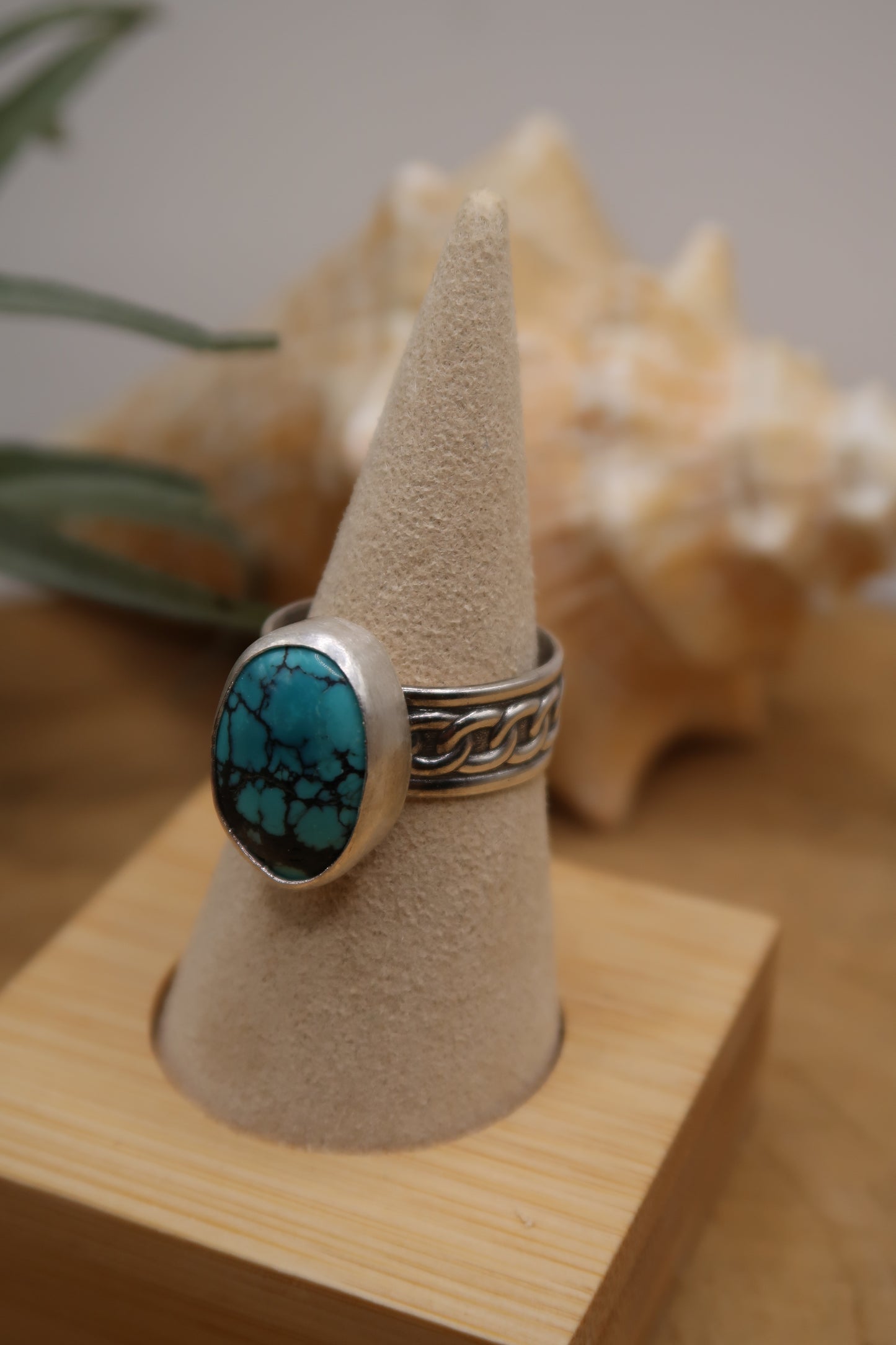 Turquoise on chain band size 9