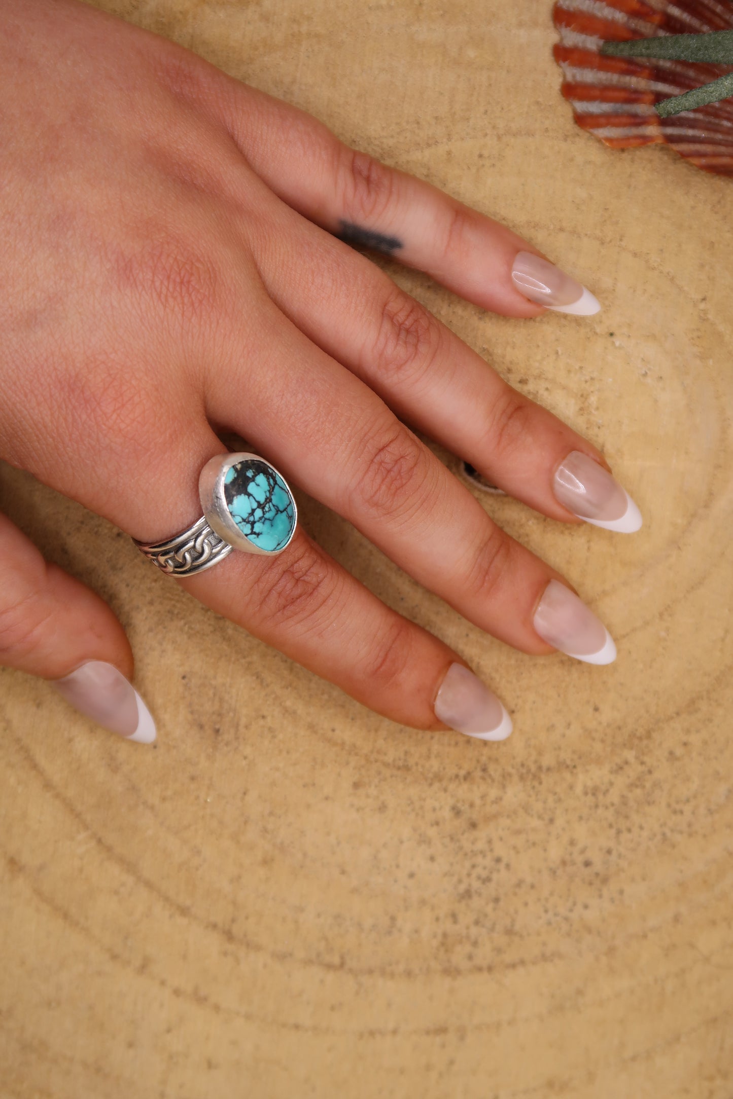 Turquoise on chain band size 9