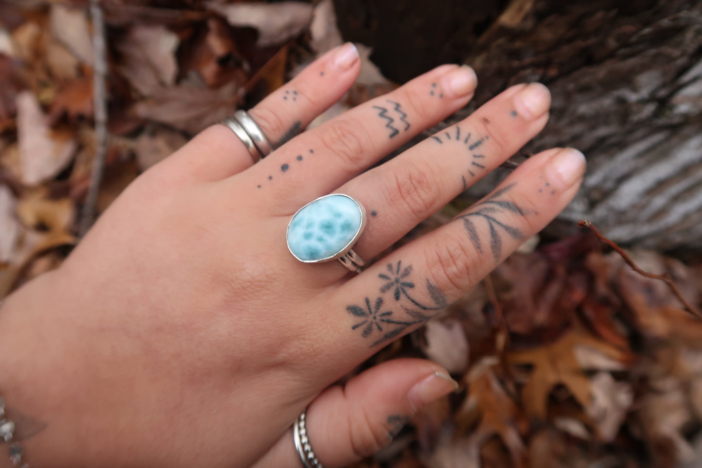 Larimar with double band size 9