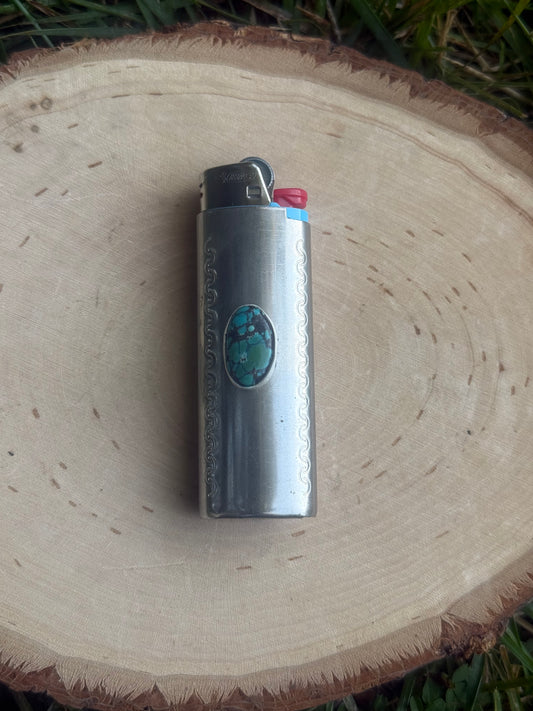 Turquoise lighter cover