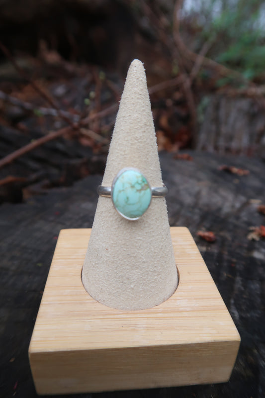 Light green turquoise ring size 7.5