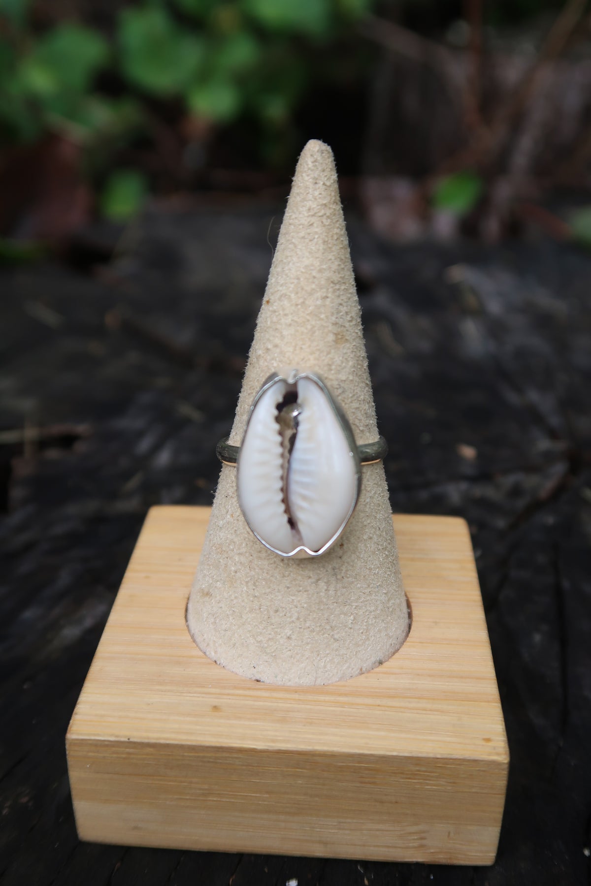 Cowrie shell ring size 9.5