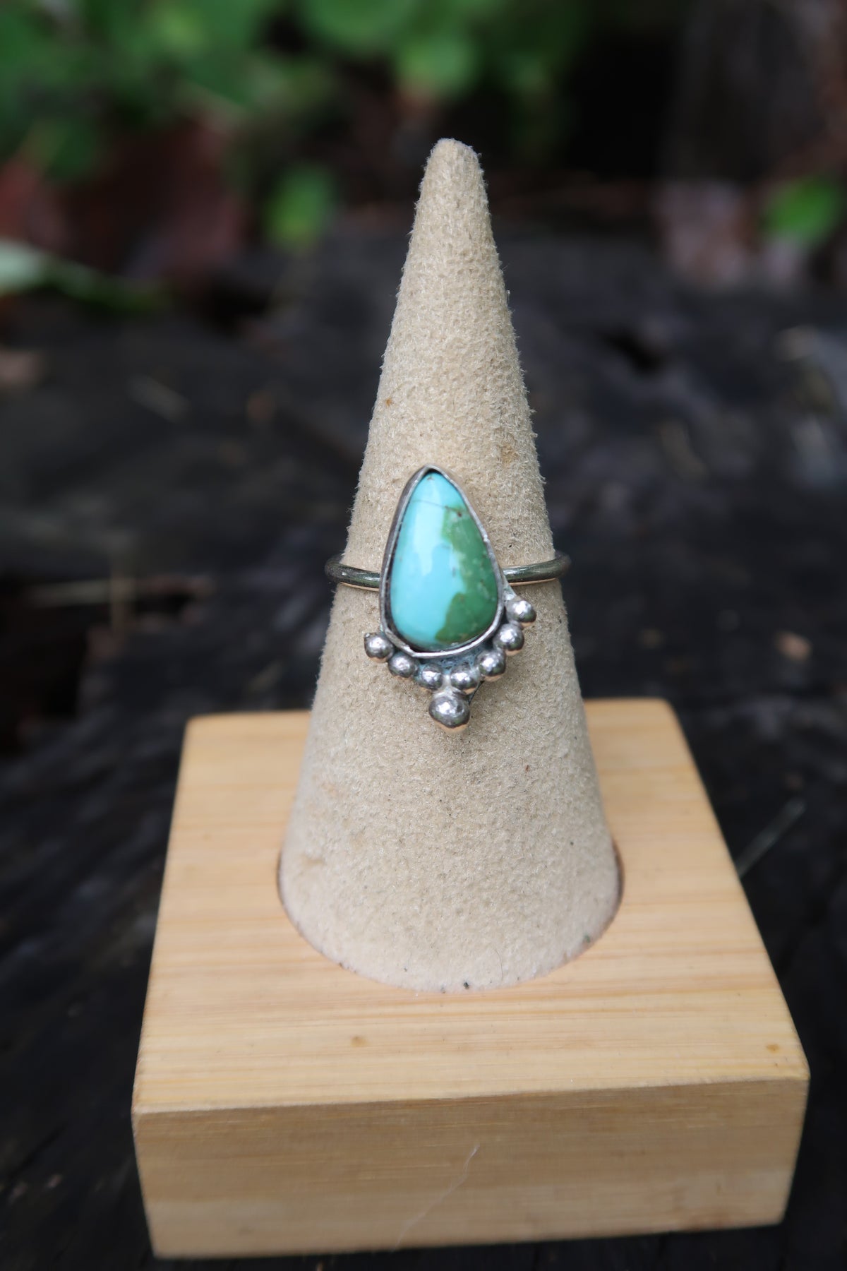 Green and blue turquoise size 6.5