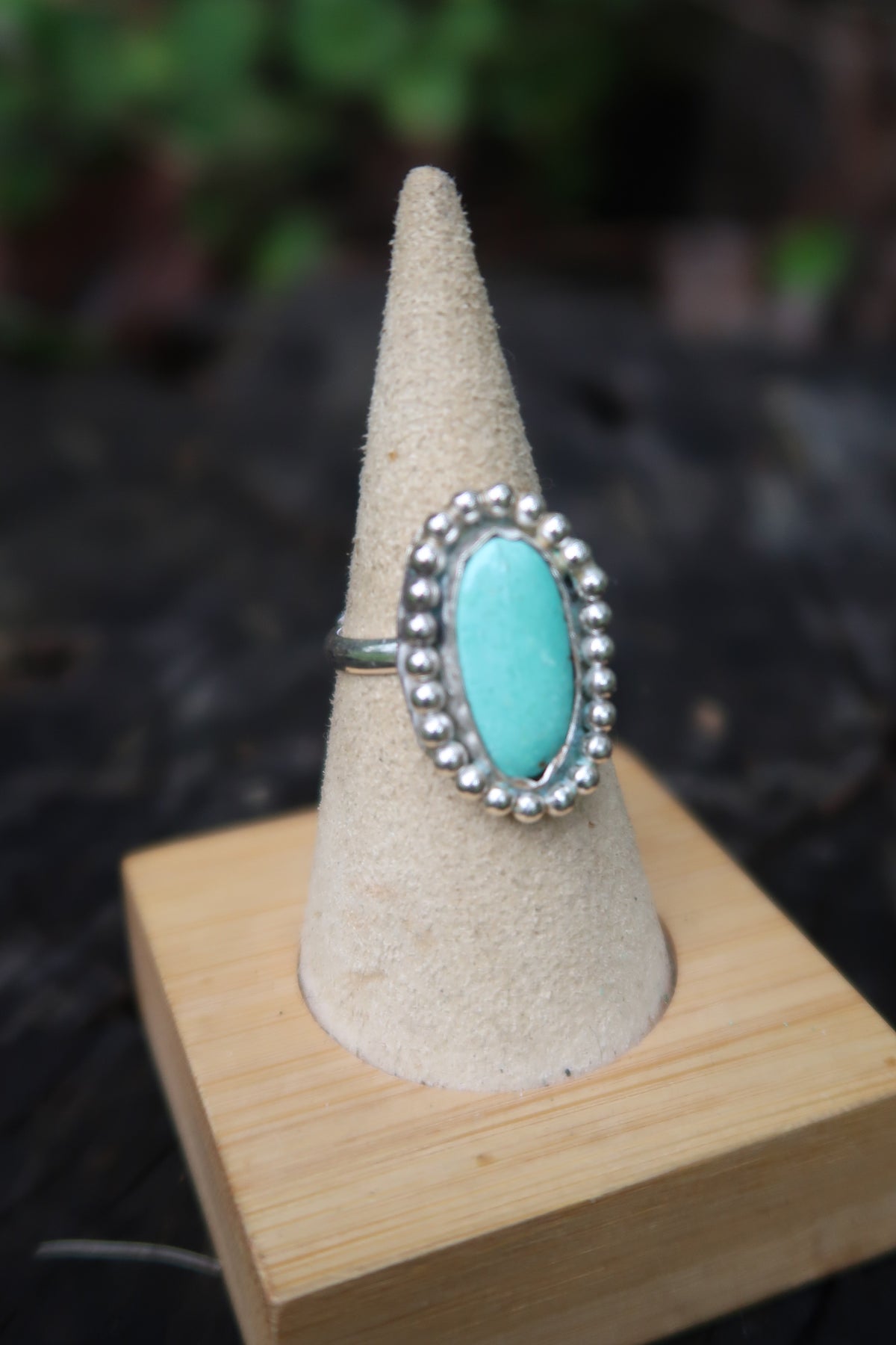 Beaded turquoise size 7