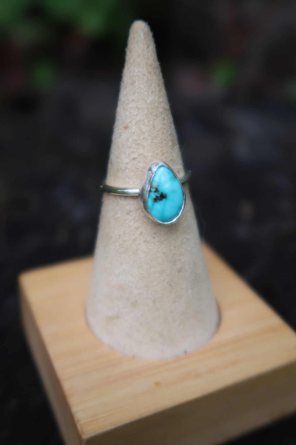 Turquoise teardrop size 5