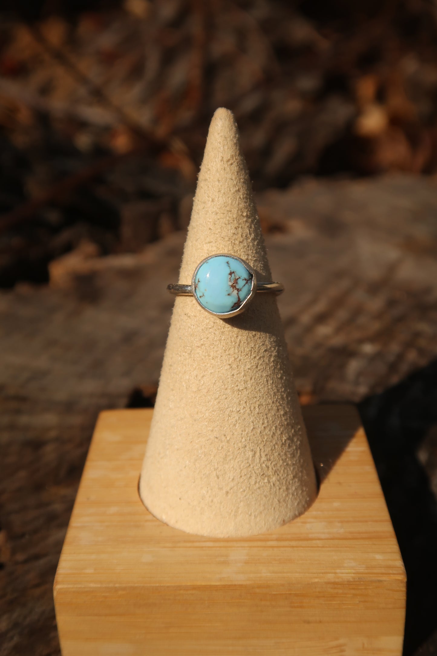 Golden hills mini turquoise ring size 5