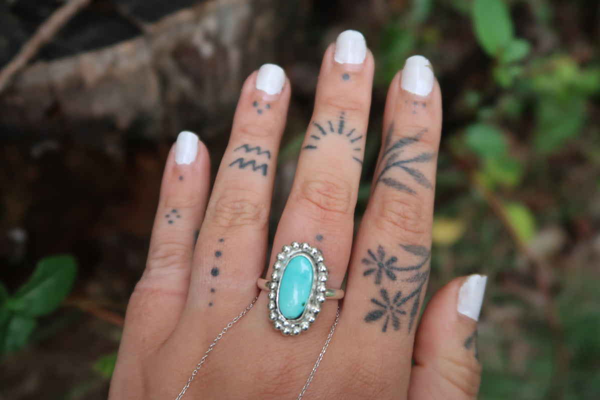 Beaded turquoise size 10