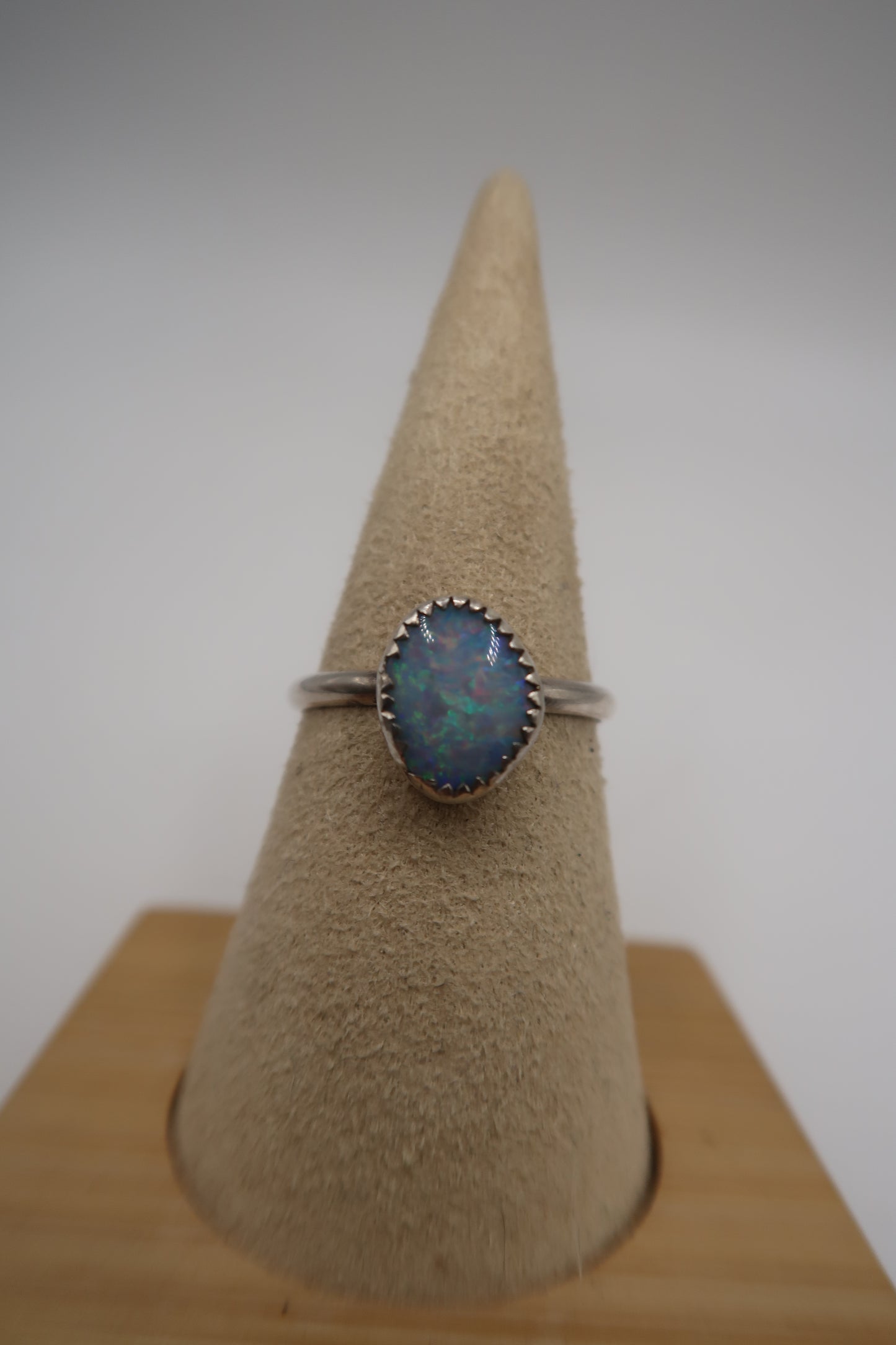 Coober pedy Australian opal ring size 9