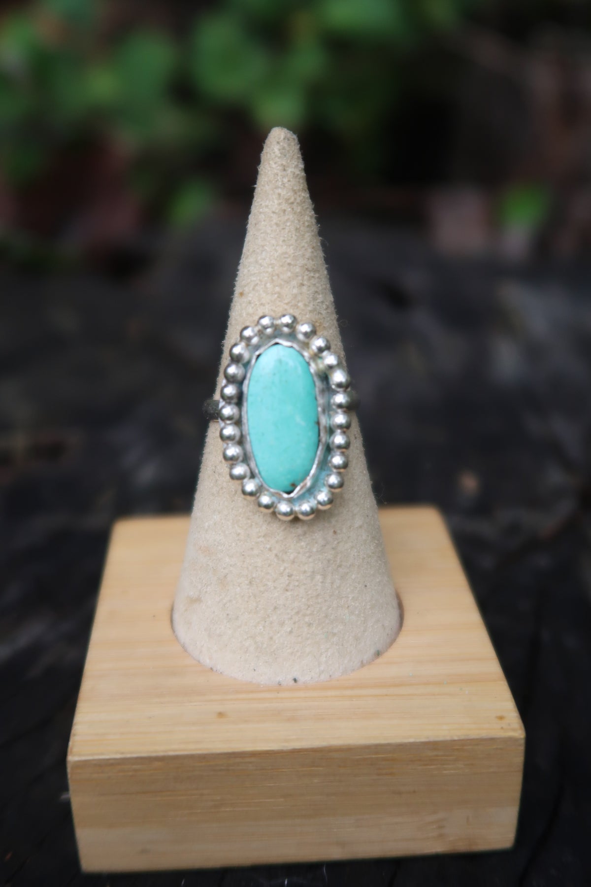 Beaded turquoise size 7
