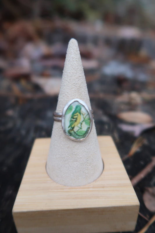 Vintage Baltimore oriole ring size 8.5