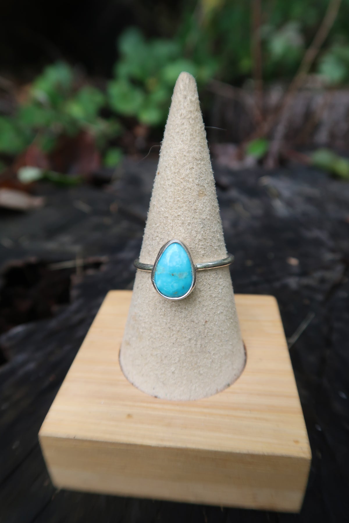 Turquoise teardrop size 9.5