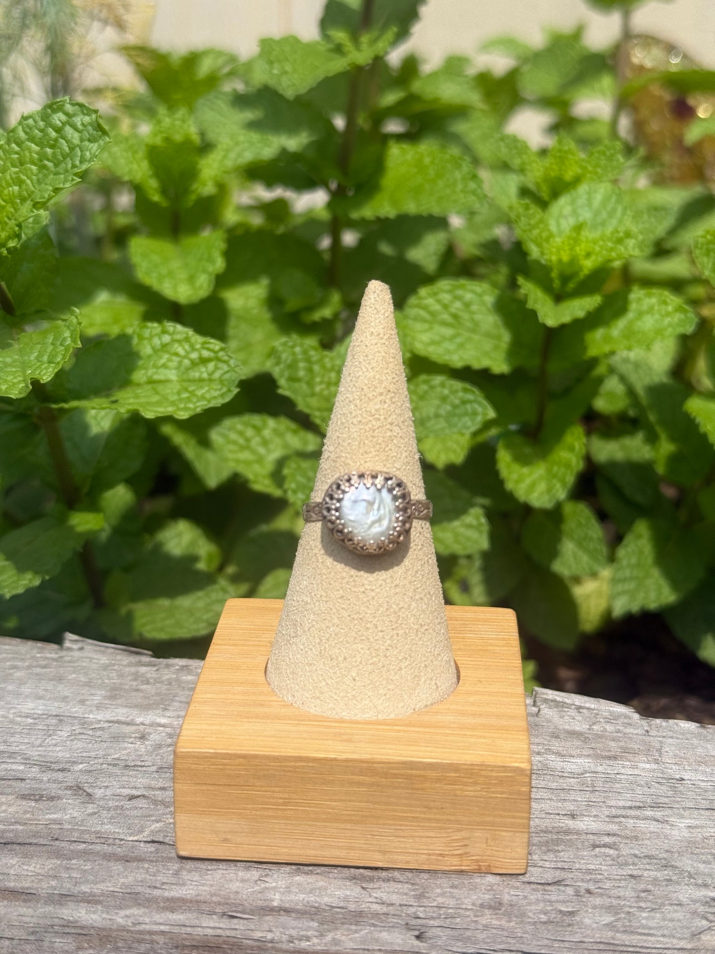 Freshwater pearl ring size 8.5