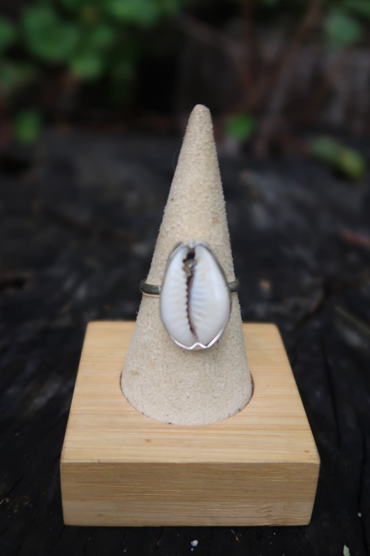 Cowrie shell ring size 9.5