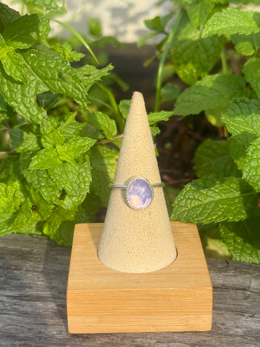 Lavender quartz ring size 7.75