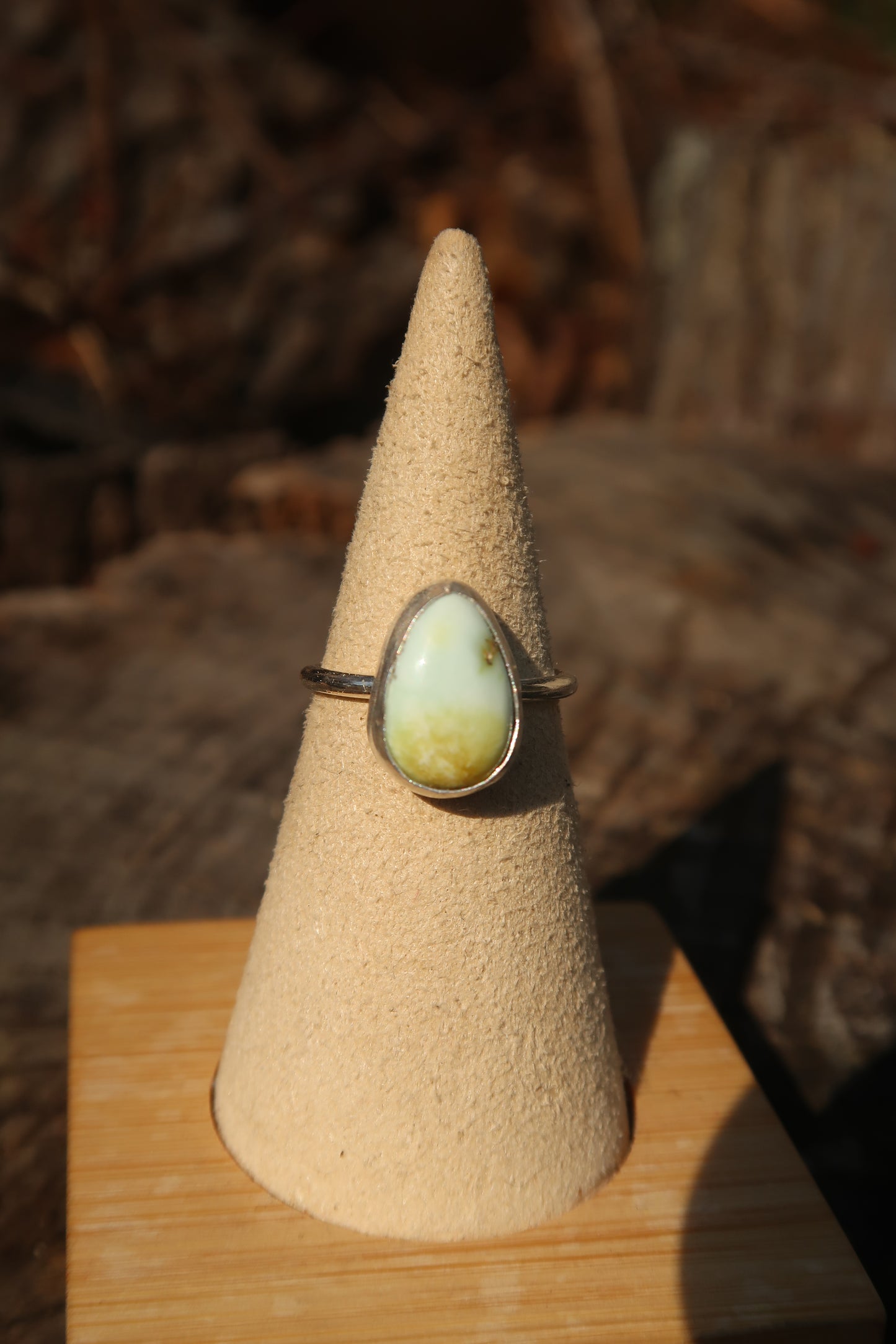 Palomino turquoise ring size 5