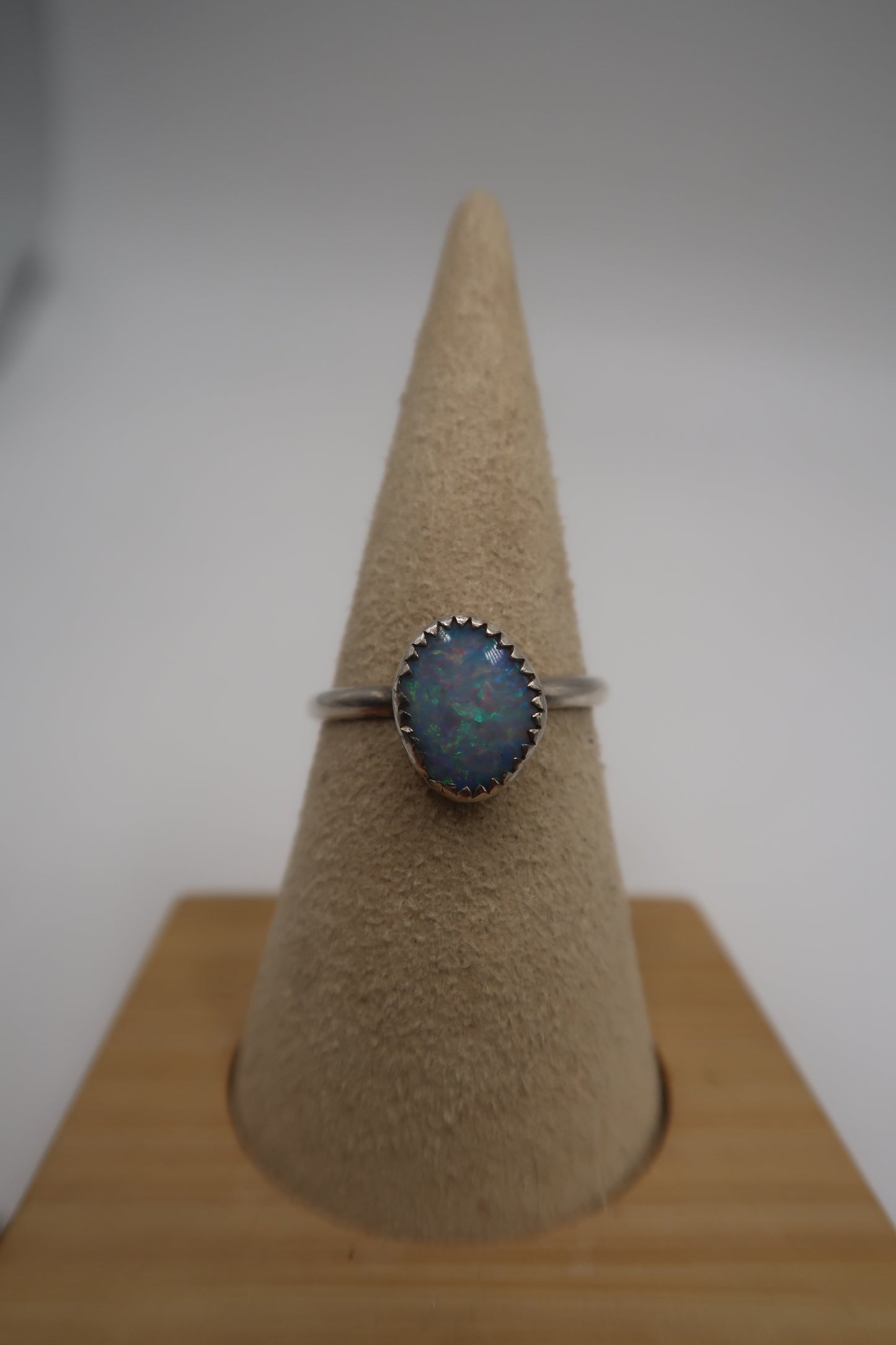 Coober pedy Australian opal ring size 9