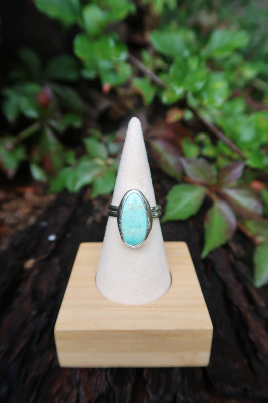 Seafoam turquoise ring size 8