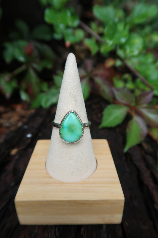 Turquoise teardrop size 9.5
