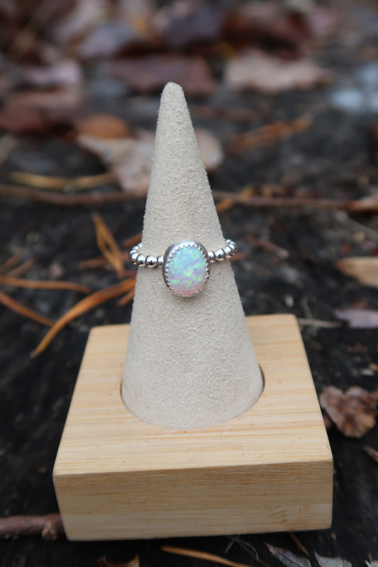 Opal with beaded band size 6