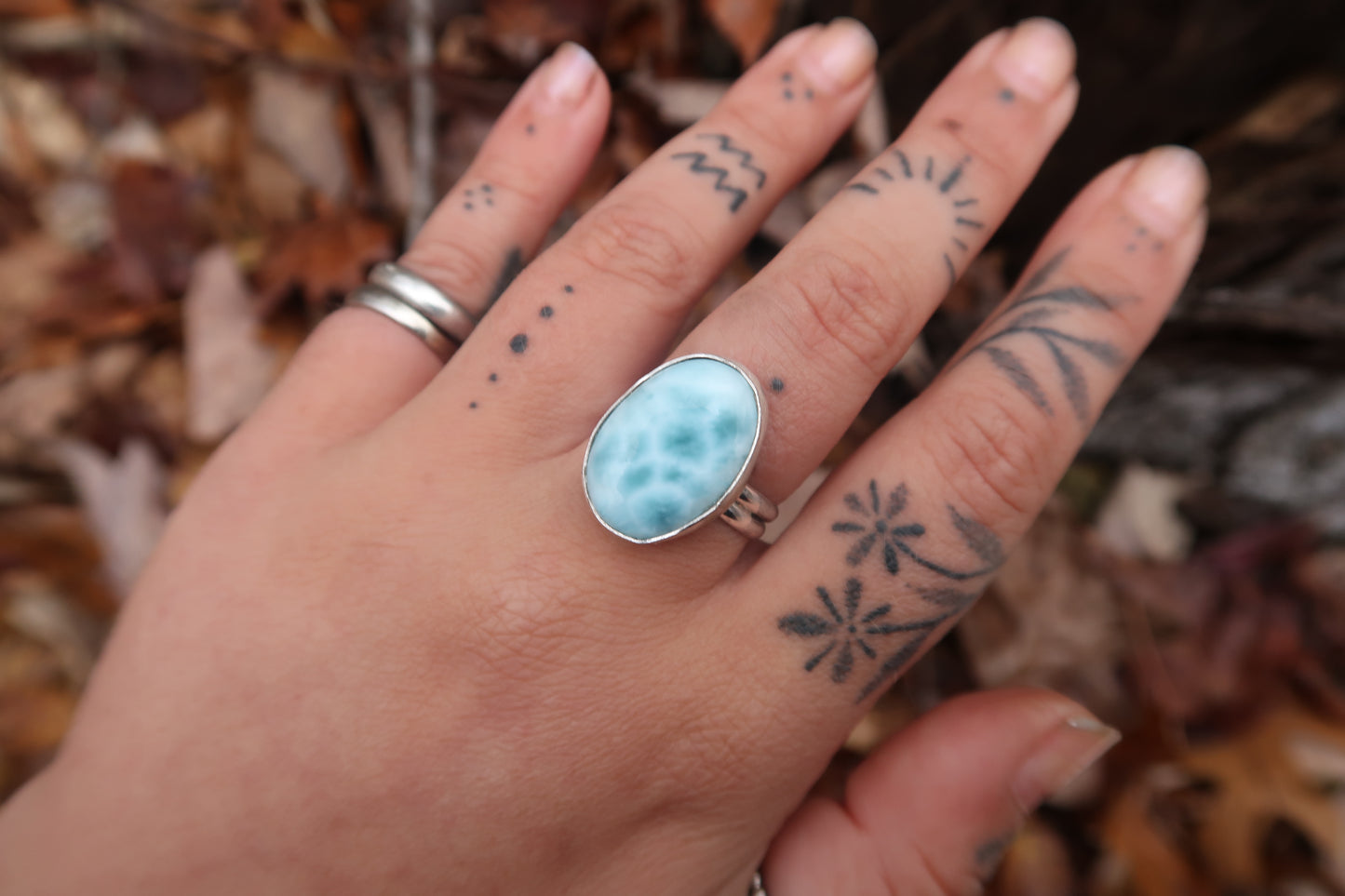 Larimar with double band size 9