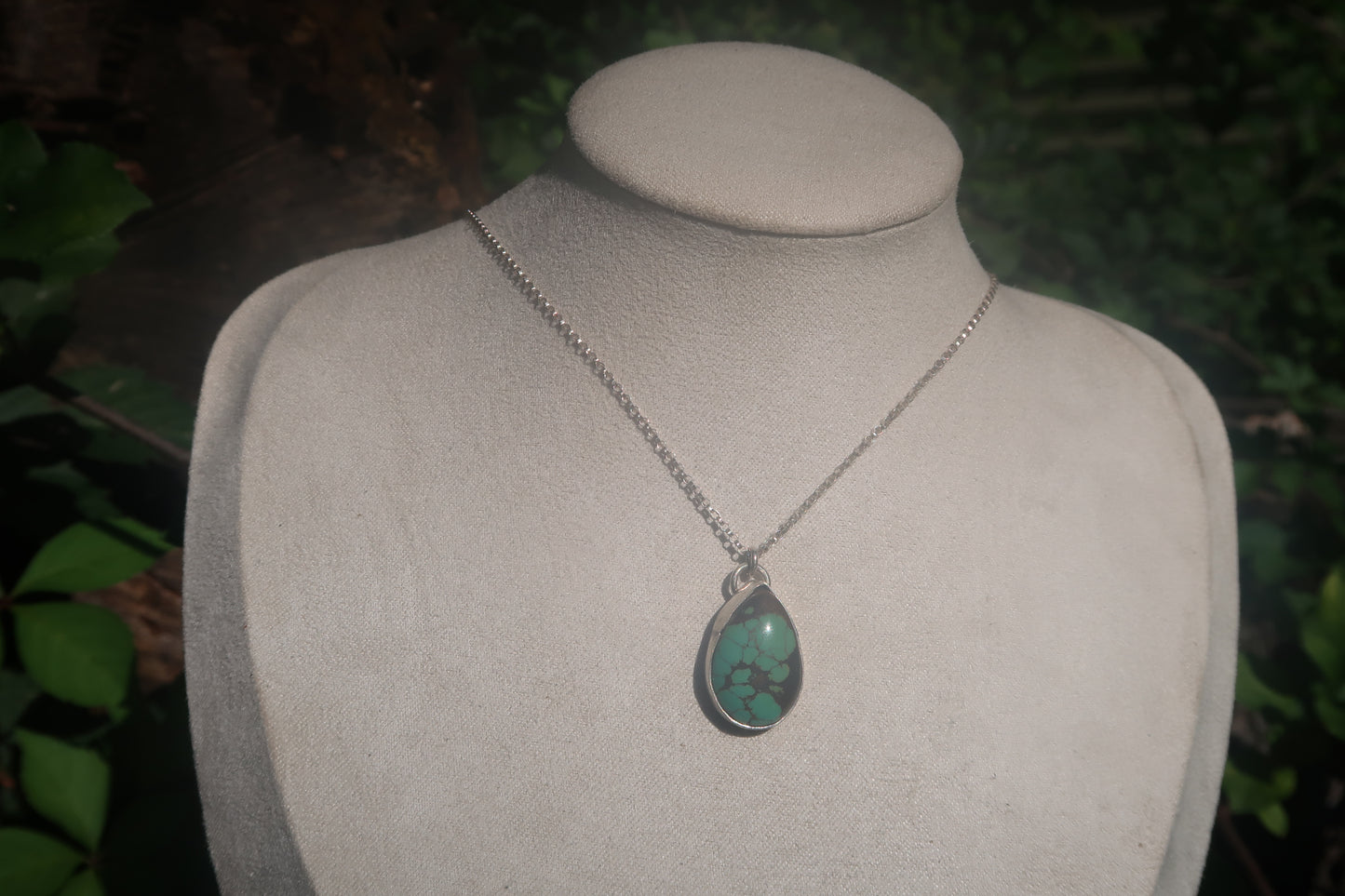 Green turquoise necklace