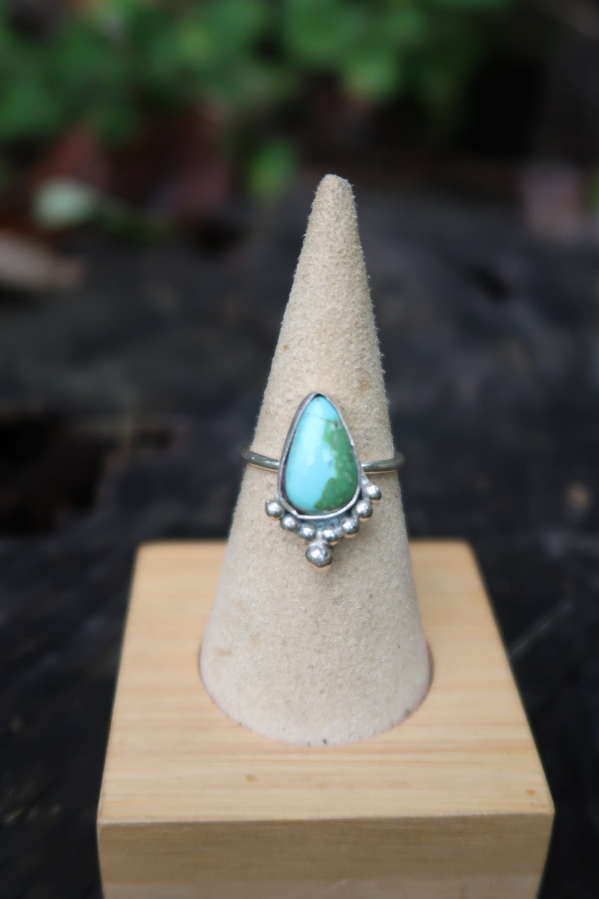 Green and blue turquoise size 6.5