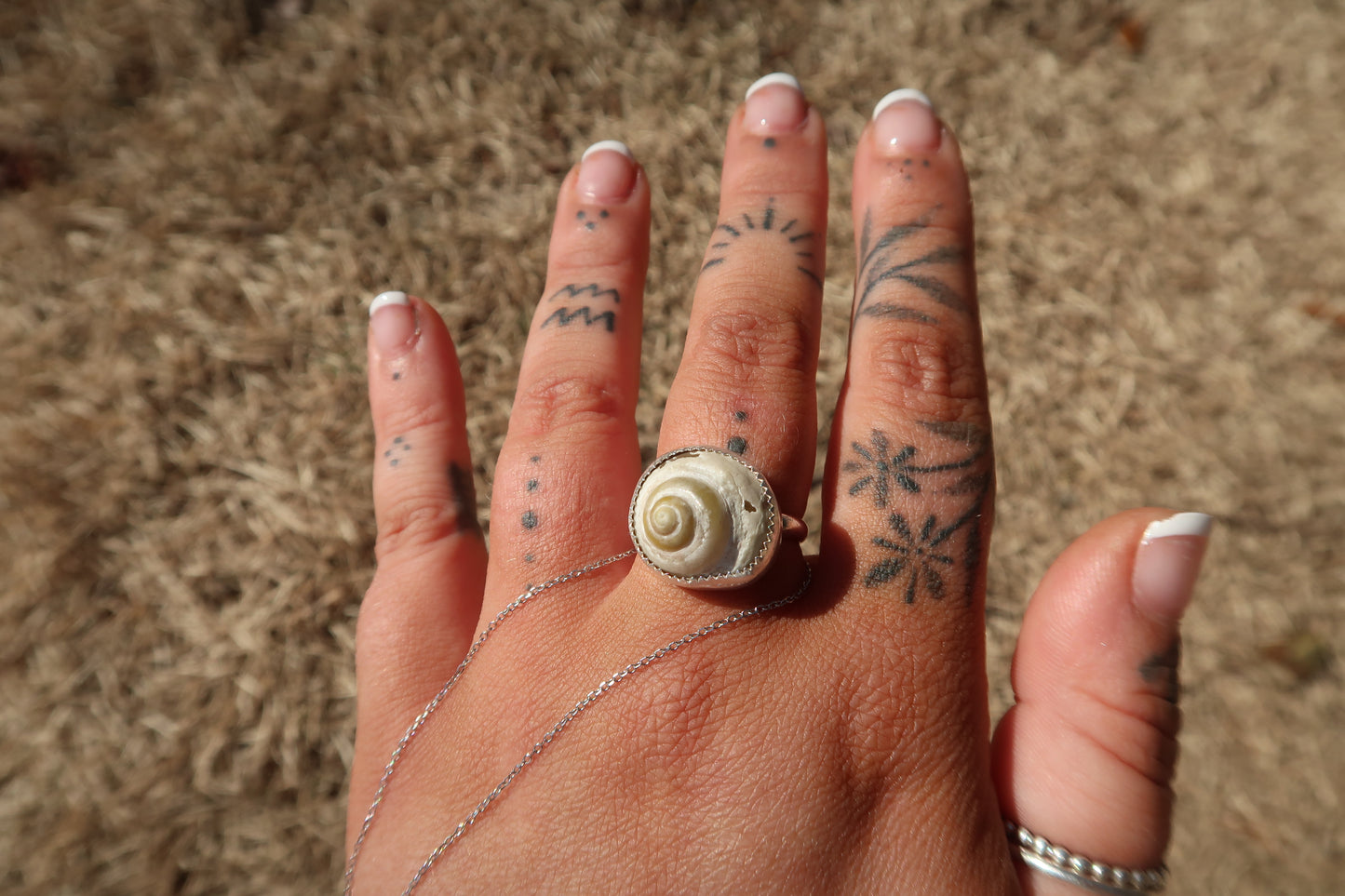 Discounted Spiral shell ring size 7
