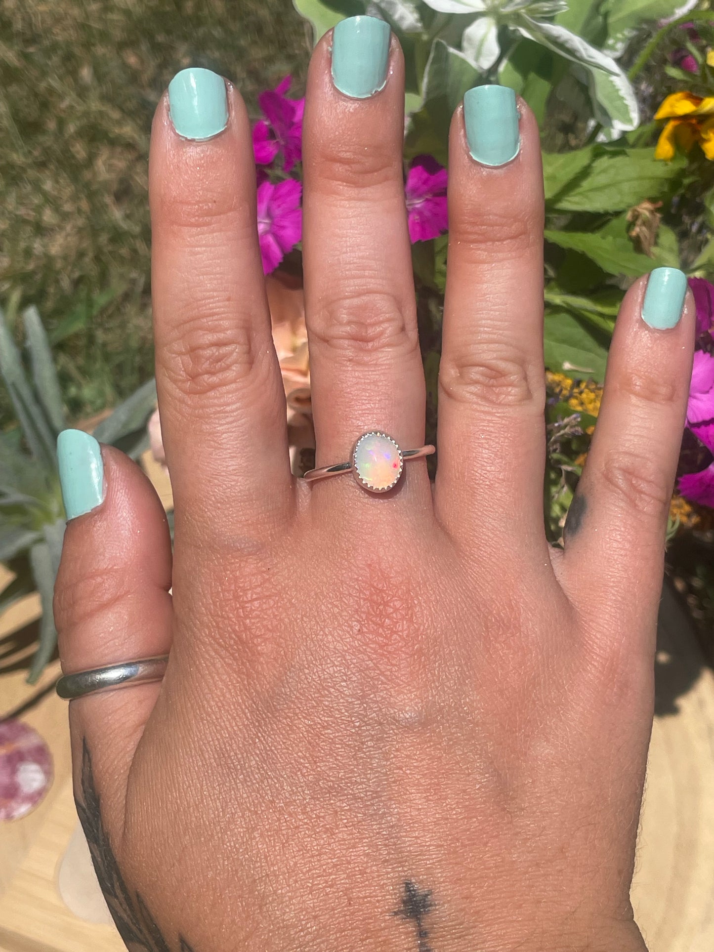 Ethiopian Opal ring size 5.5