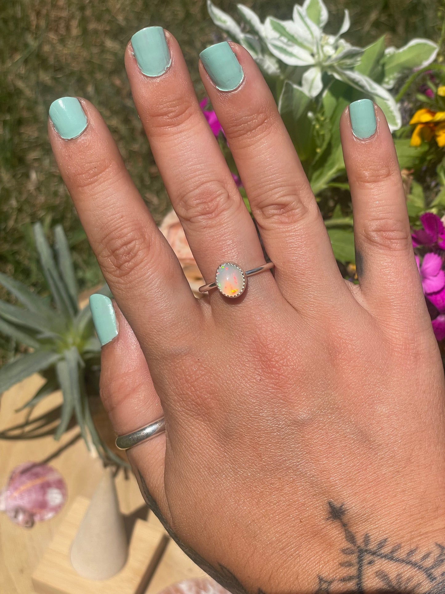 Ethiopian Opal ring size 5.5