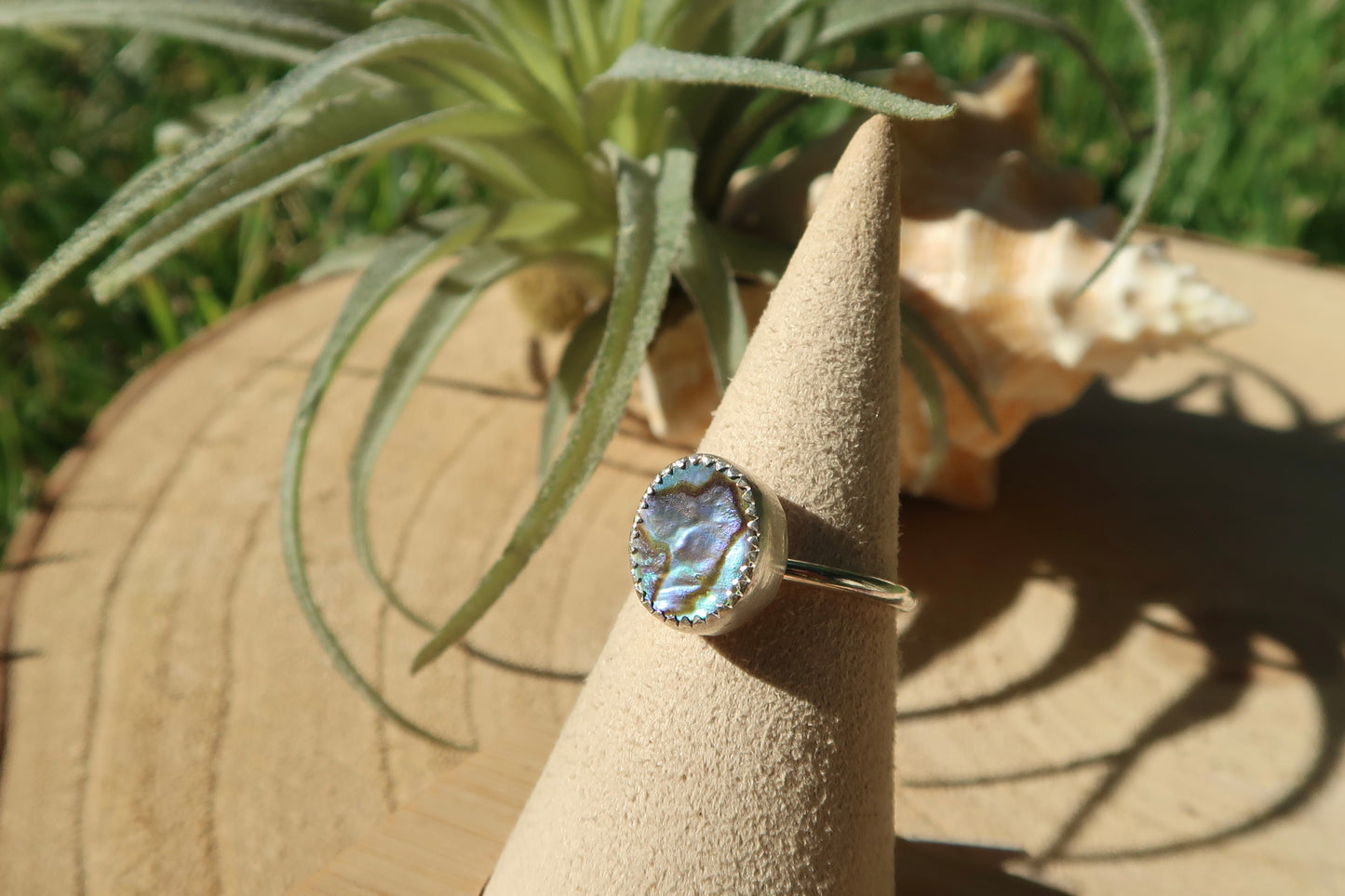 Abalone ring size 7.5