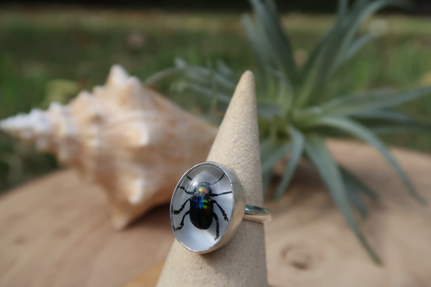 “Beetlejuice” bug ring size 7.5