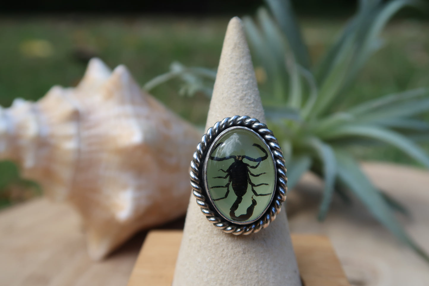 Glow in the dark Scorpion ring size 8