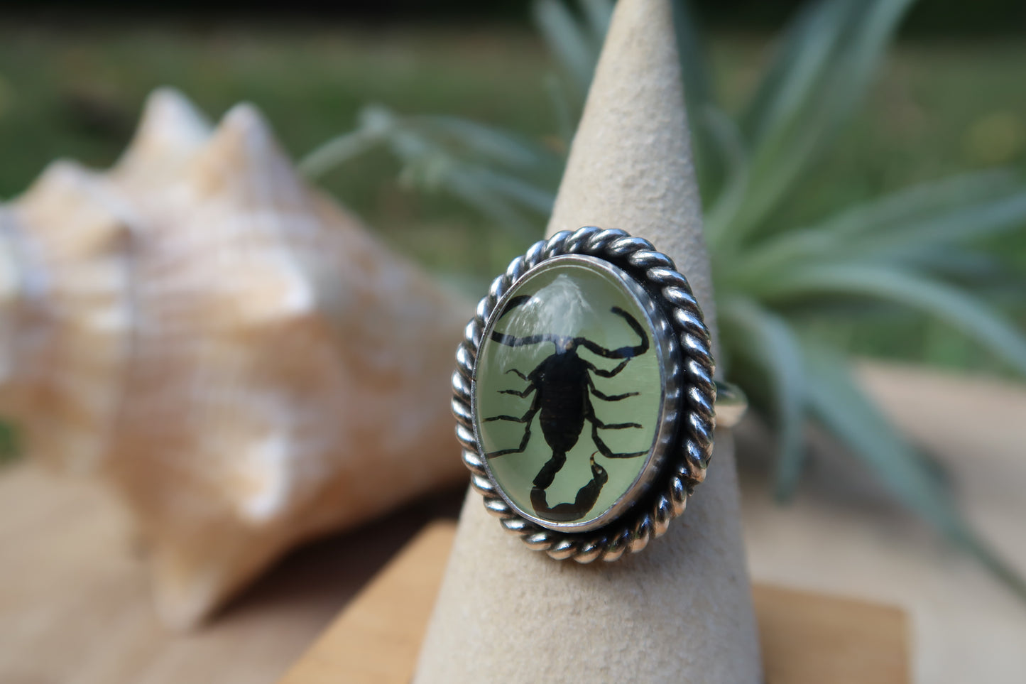 Glow in the dark Scorpion ring size 8