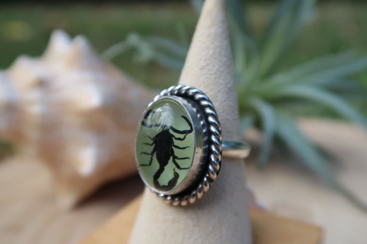 Glow in the dark Scorpion ring size 8