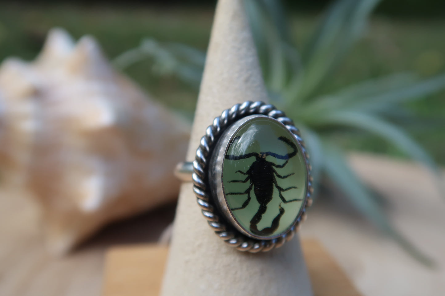 Glow in the dark Scorpion ring size 8