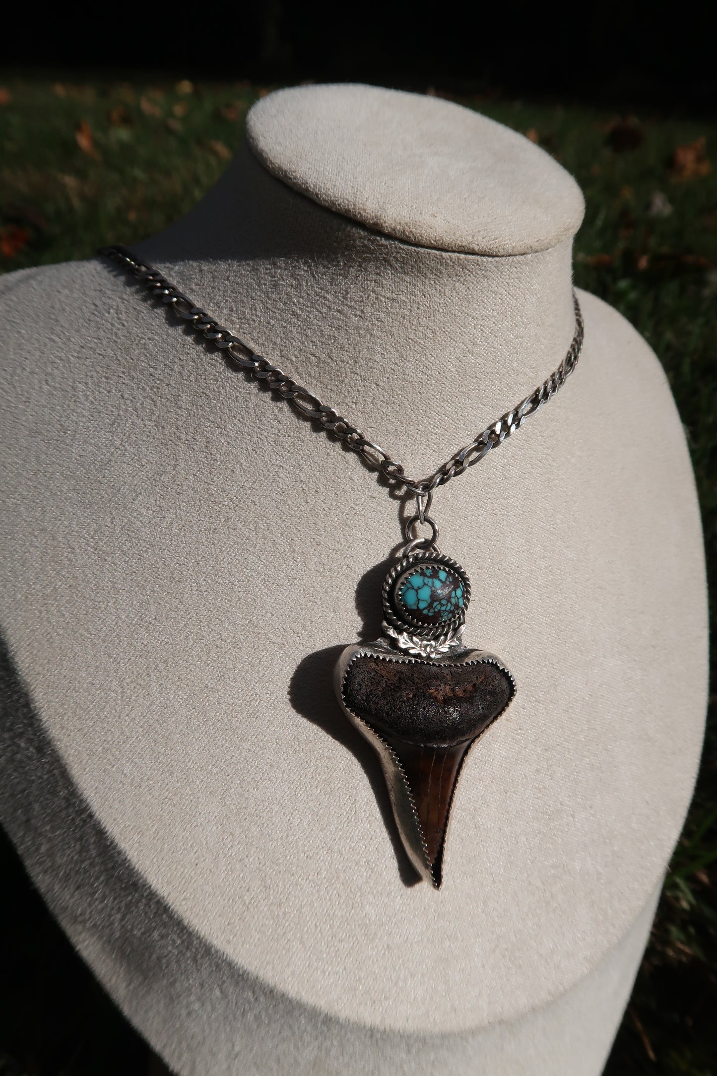 Mako shark tooth necklace