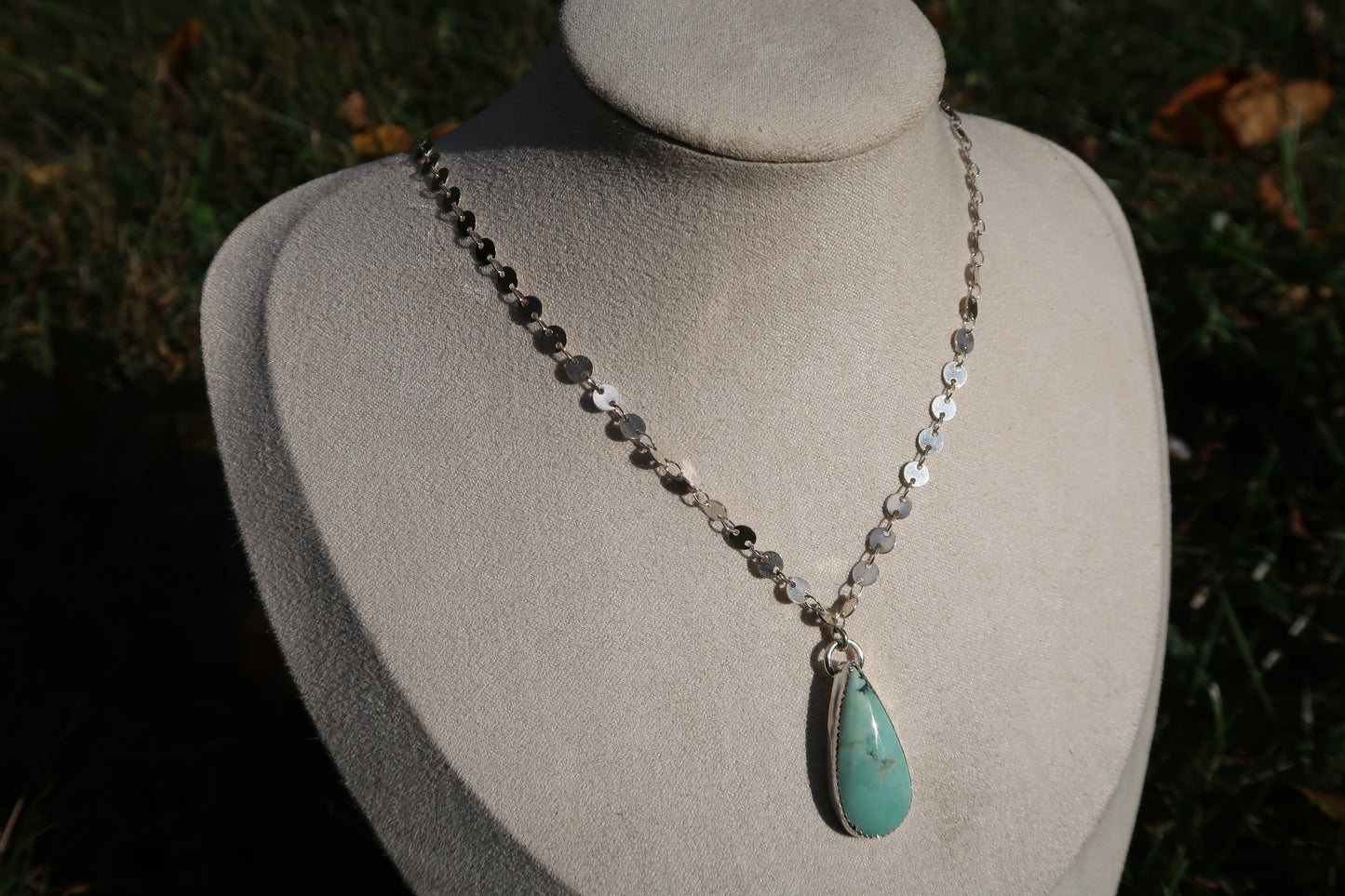 “Priscilla” variscite necklace