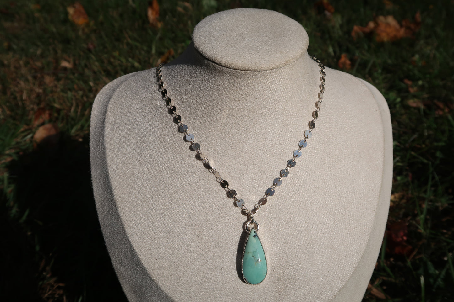 “Priscilla” variscite necklace