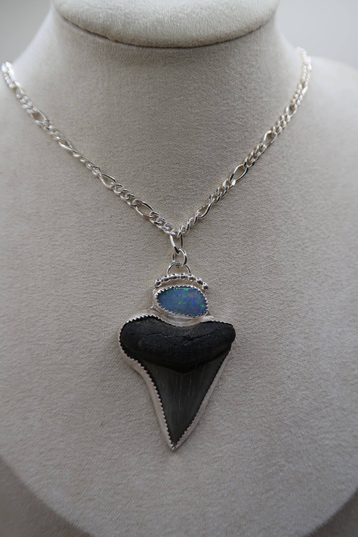 Big mama opal shark tooth necklace