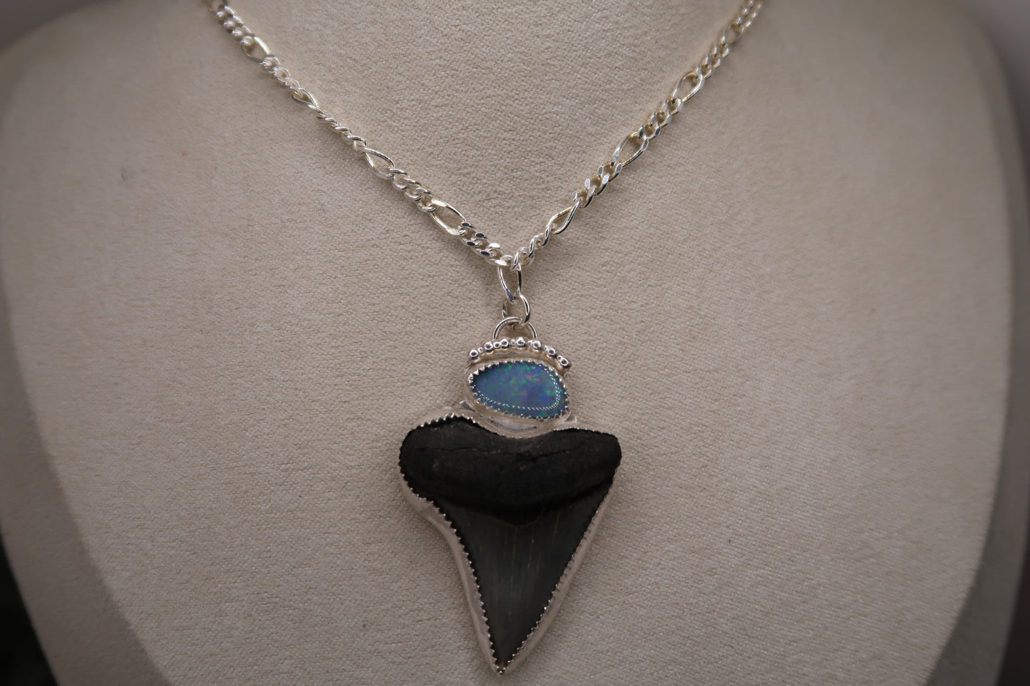 Big mama opal shark tooth necklace